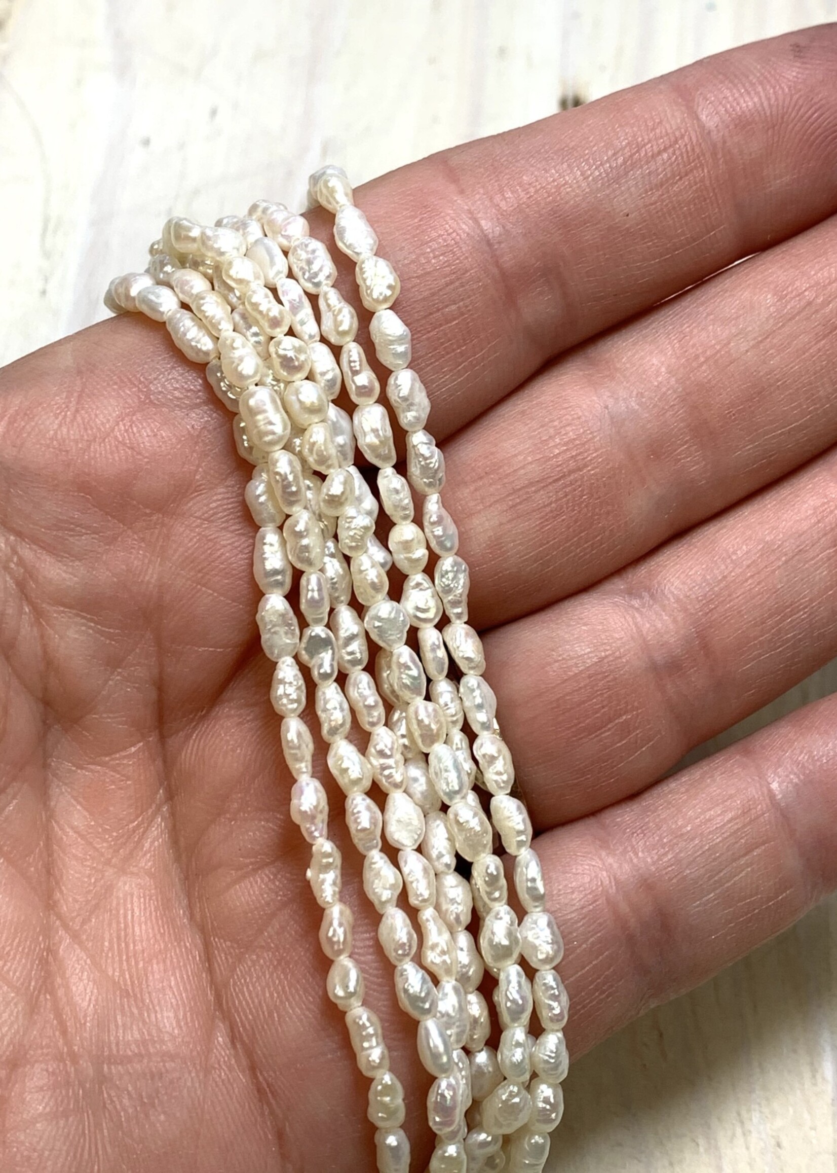 2-4mm Keshi Pearl, Small Keshi Pearls,top Sided Drilled Pearls, White Pearl  Natural Freshwater Pearls, Fine Pearl PB1357 