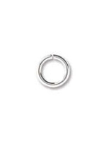 6mm Jump Ring 18ga Silver Plated Qty 24