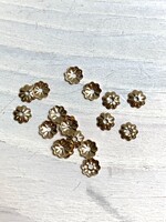 4mm Flower Bead Cap, 14k Gold Filled Qty 20