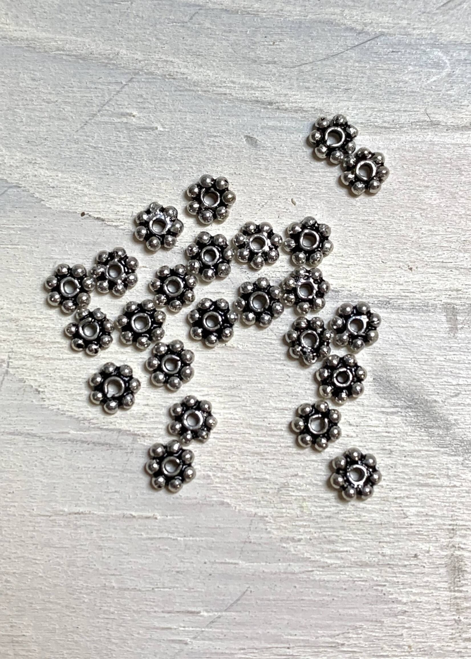 3mm Daisies Sterling Silver Qty 24