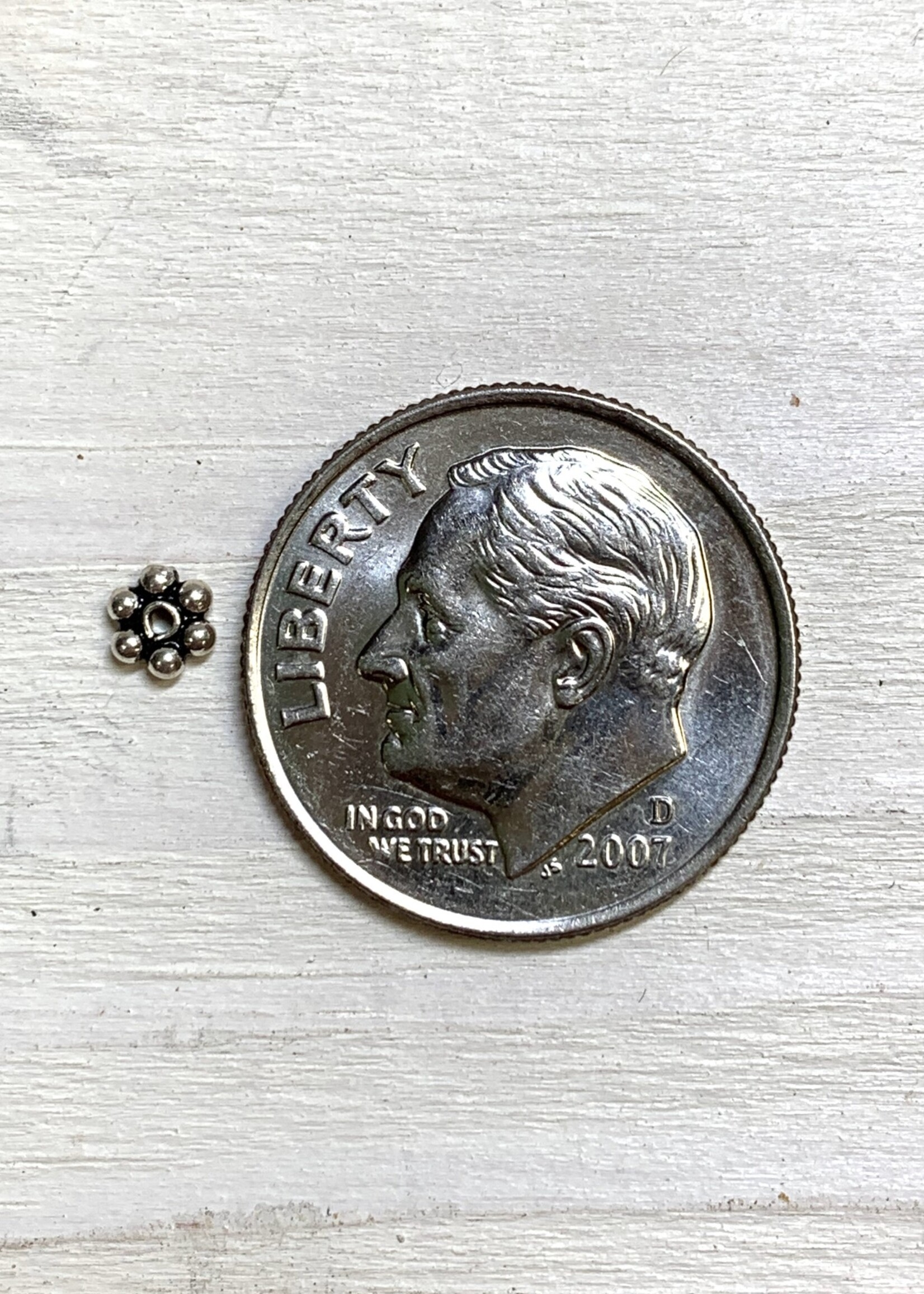 4mm Daisies Sterling Silver Qty 24