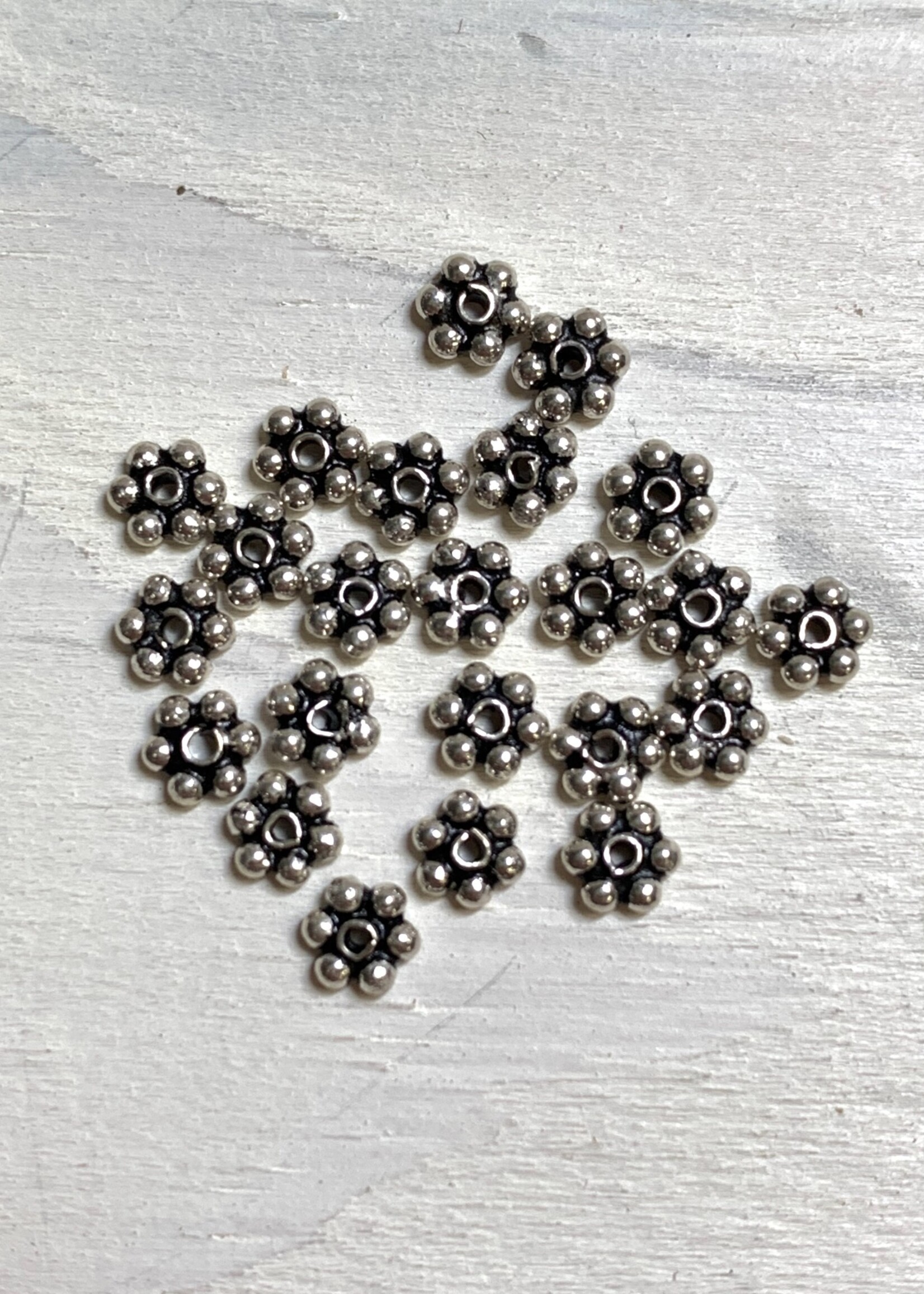 4mm Daisies Sterling Silver Qty 24