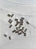 3x2mm Crimp Tubes Sterling Silver Qty 25