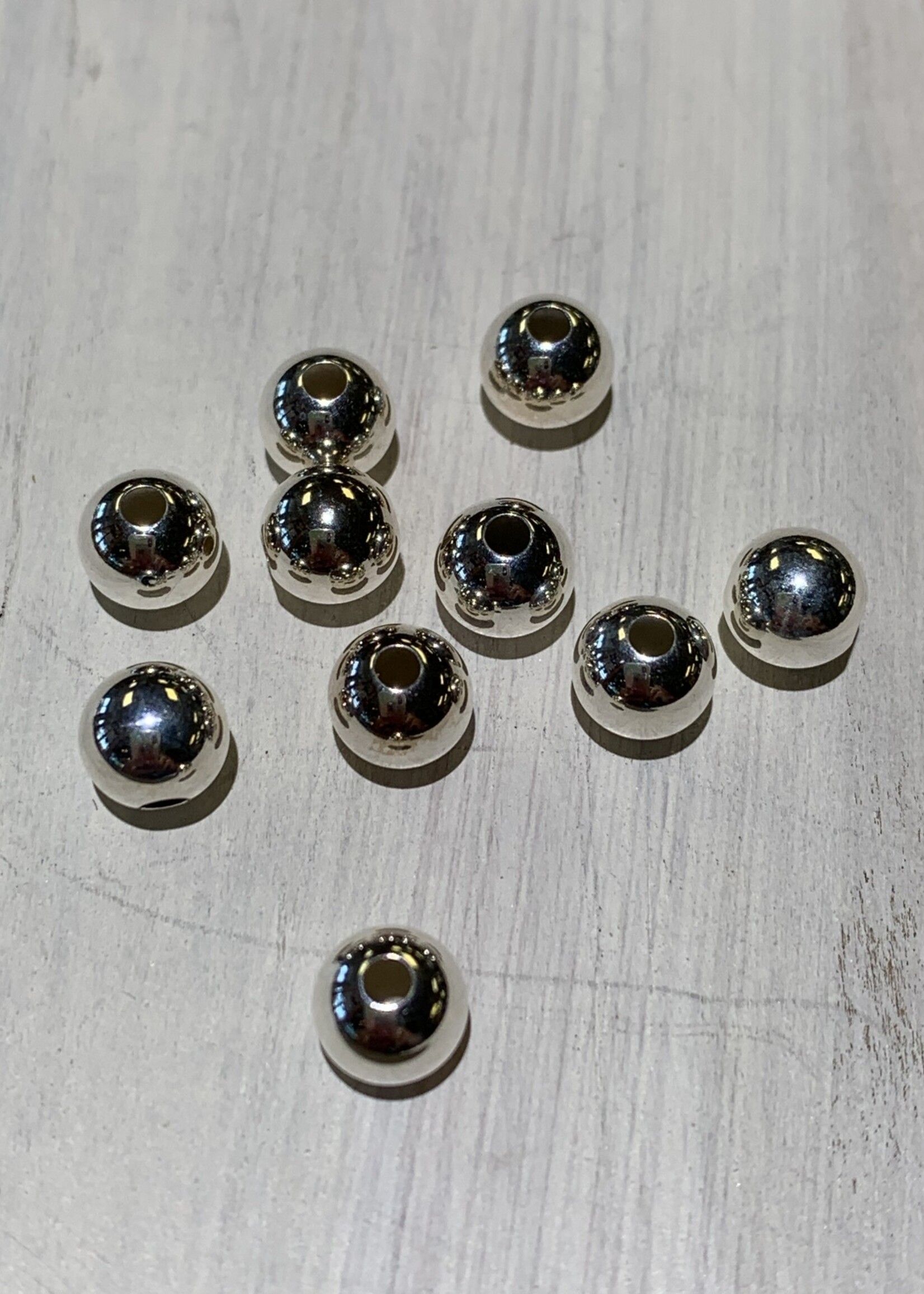 6mm Rounds Sterling Silver Qty 10