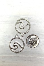 Wave Pendant Silver Plated