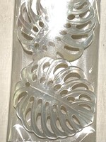 White Monstera Pair Lrg MOP