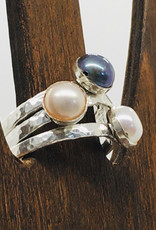 Stacked Pearl Rings