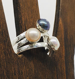 Stacked Pearl Rings