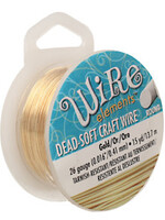 Craft  Wire 26ga. Gold Plate 15yd