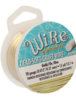 Craft  Wire 28ga. Gold Plate 15yd