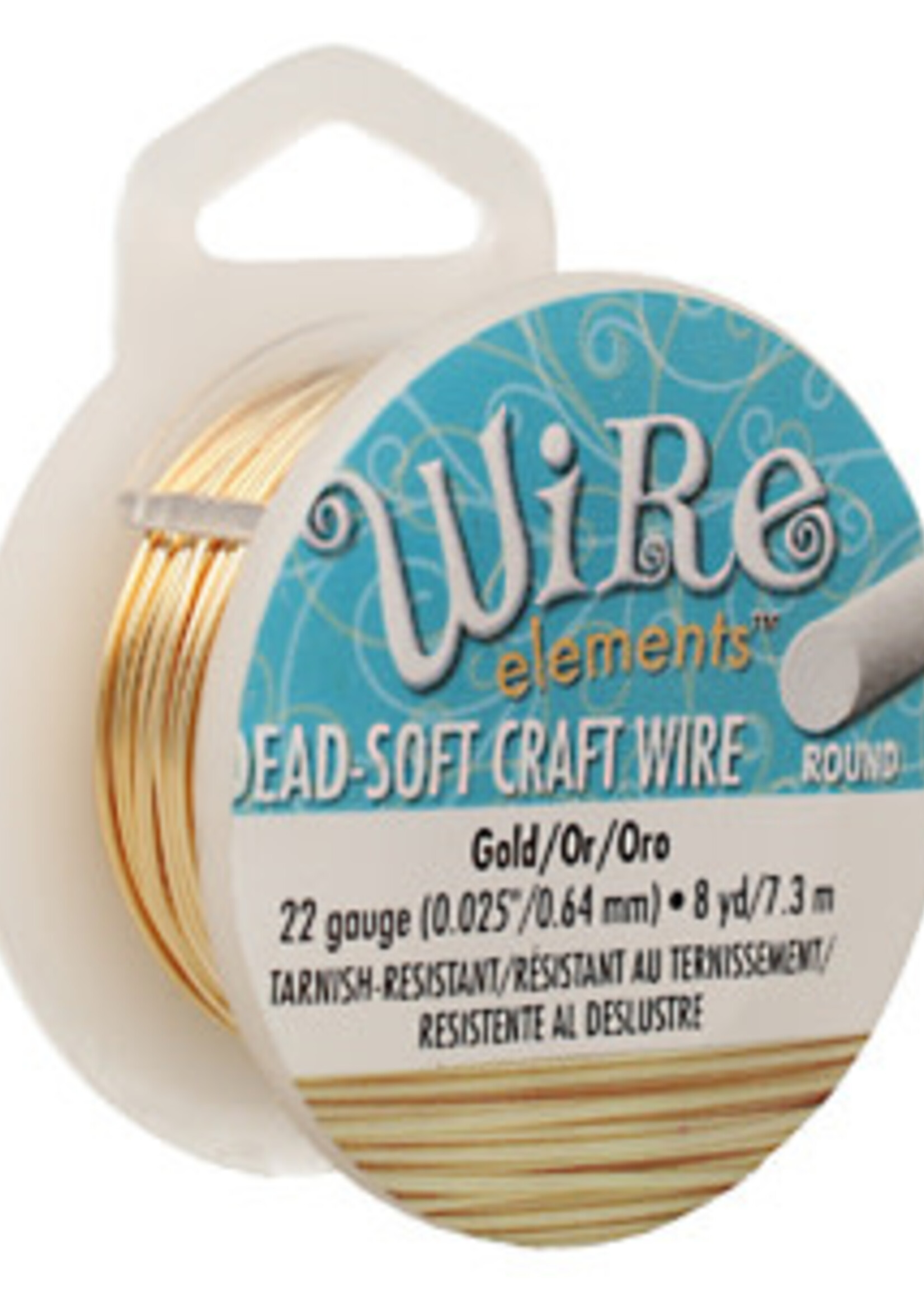 Craft  Wire 22ga. Gold Plate 8yd
