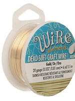 Craft Wire 20ga Gold Plate 6yds