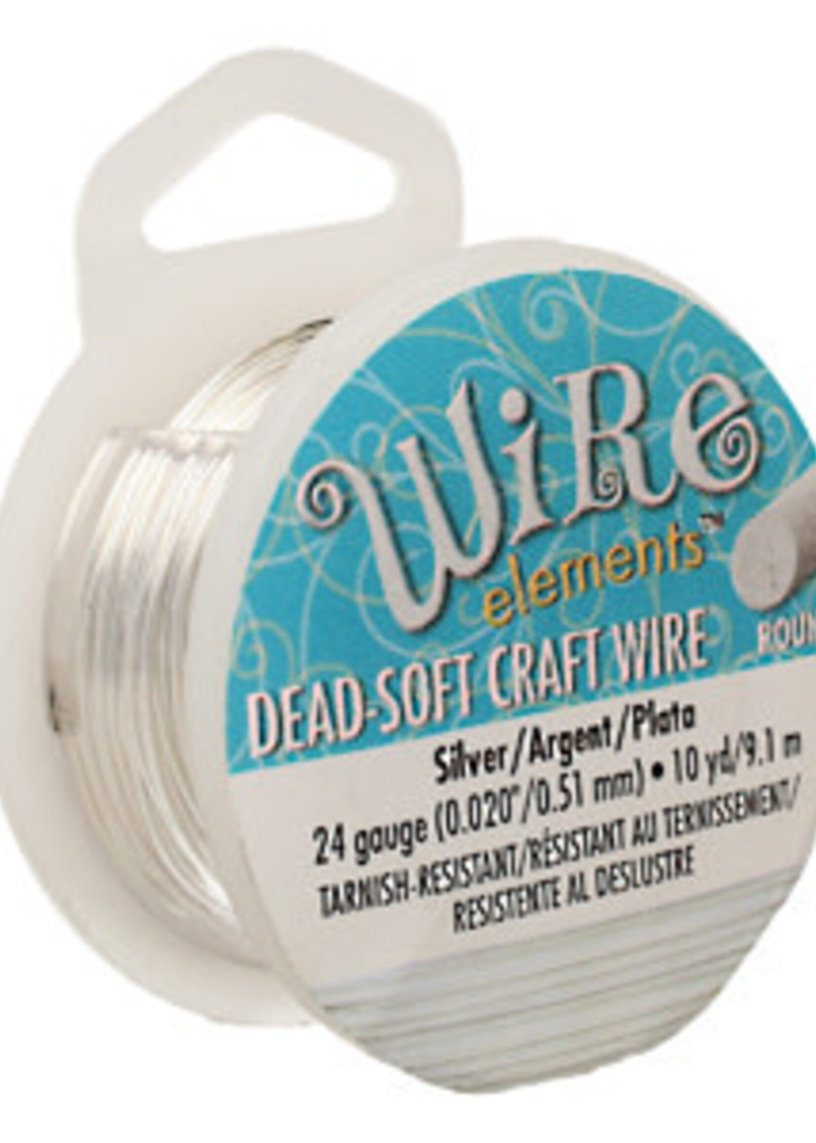 Craft  Wire 24ga. Silver Plate 10yd