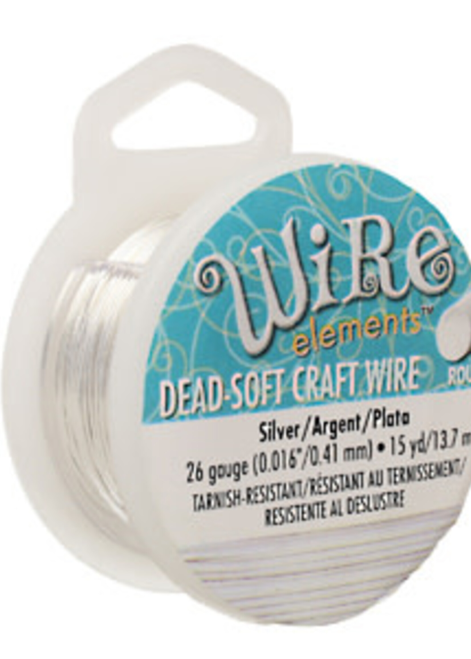 Craft  Wire 26ga. Silver Plate 15yd