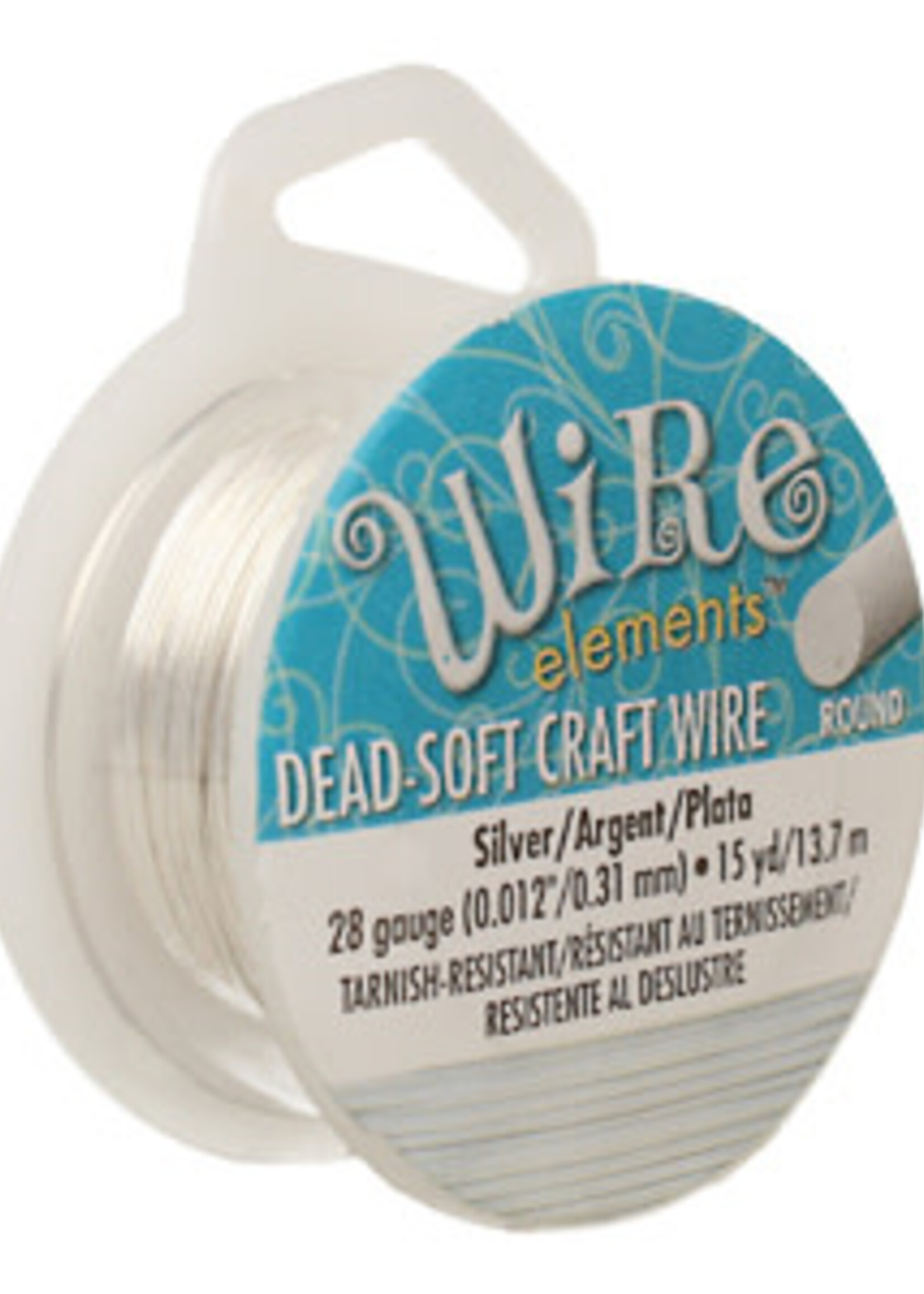 Craft  Wire 28ga. Silver Plate 15yd