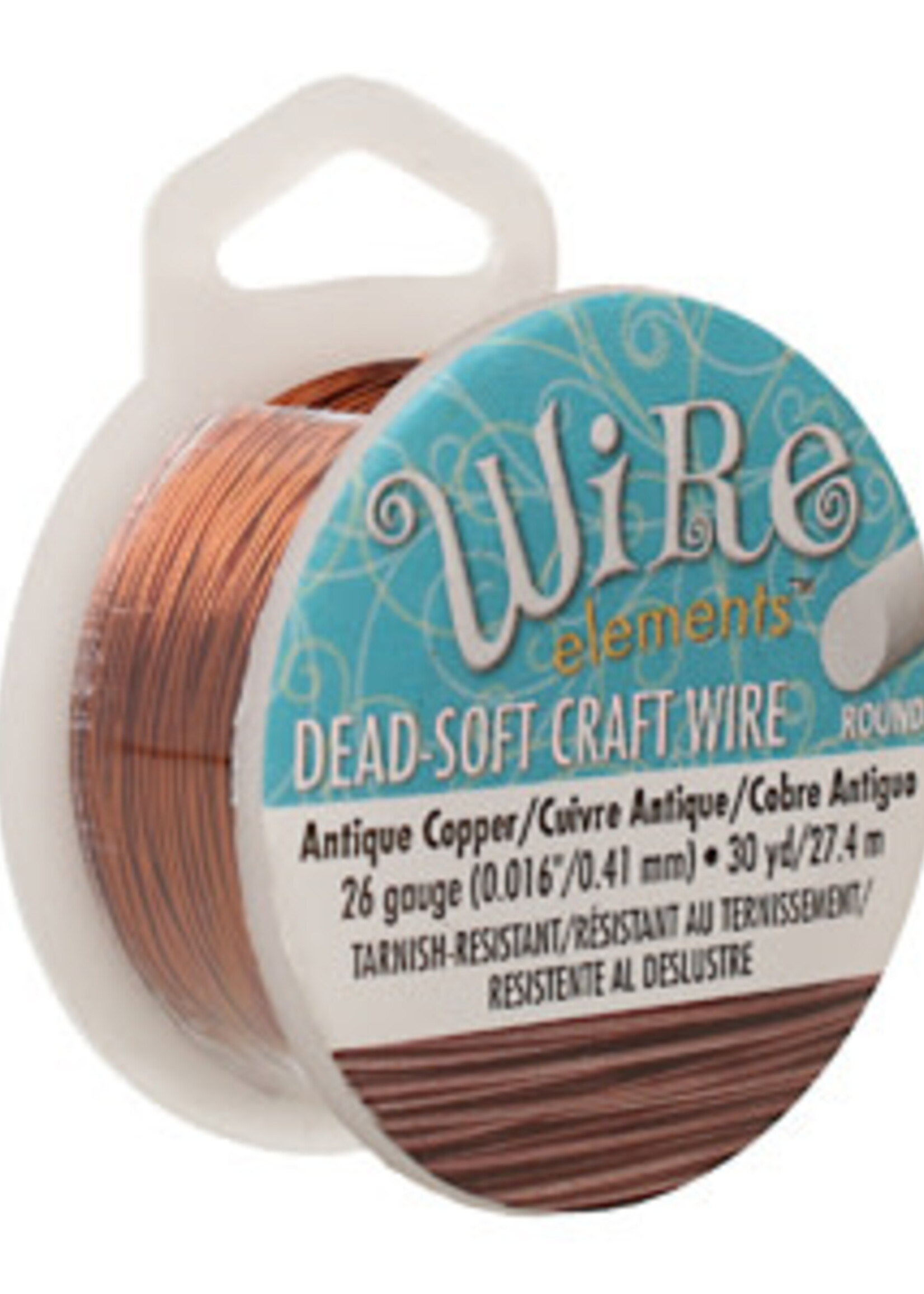 Craft  Wire 26ga. Antique Copper 30yd