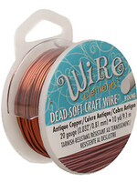 Craft Wire 20ga Round Antique Copper 10yd