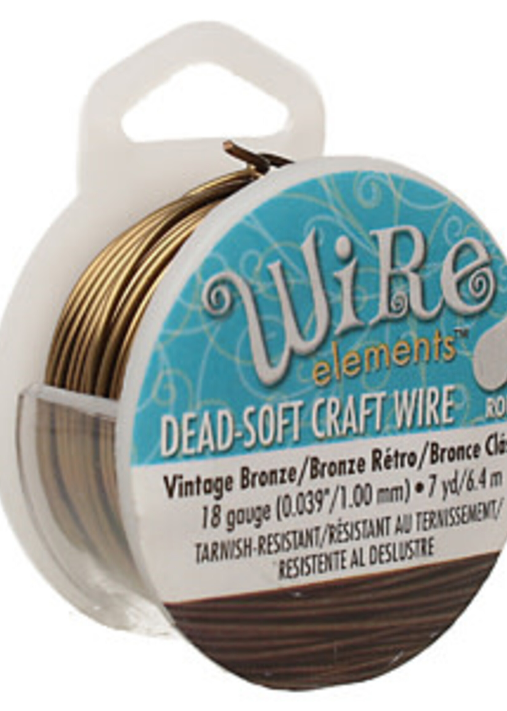 Craft  Wire 18ga. Vintage Bronze 7yd