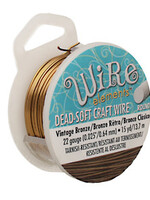 Craft Wire 22ga. Vintage Bronze 15yd