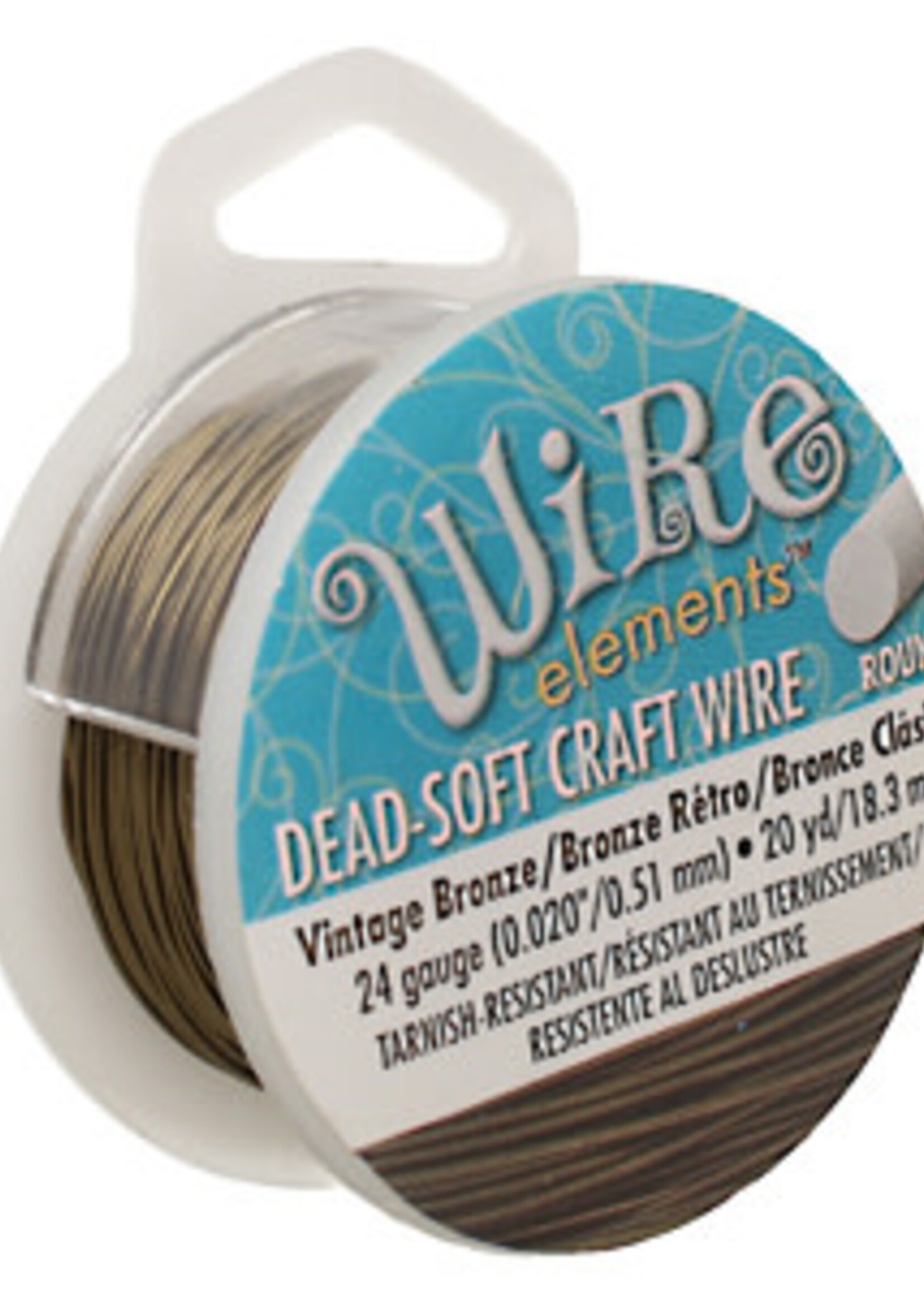 Craft Wire 24ga. Vintage Bronze 20yd