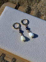 Freshwater Pearl & Pikake Huggie Hoops August 28th
