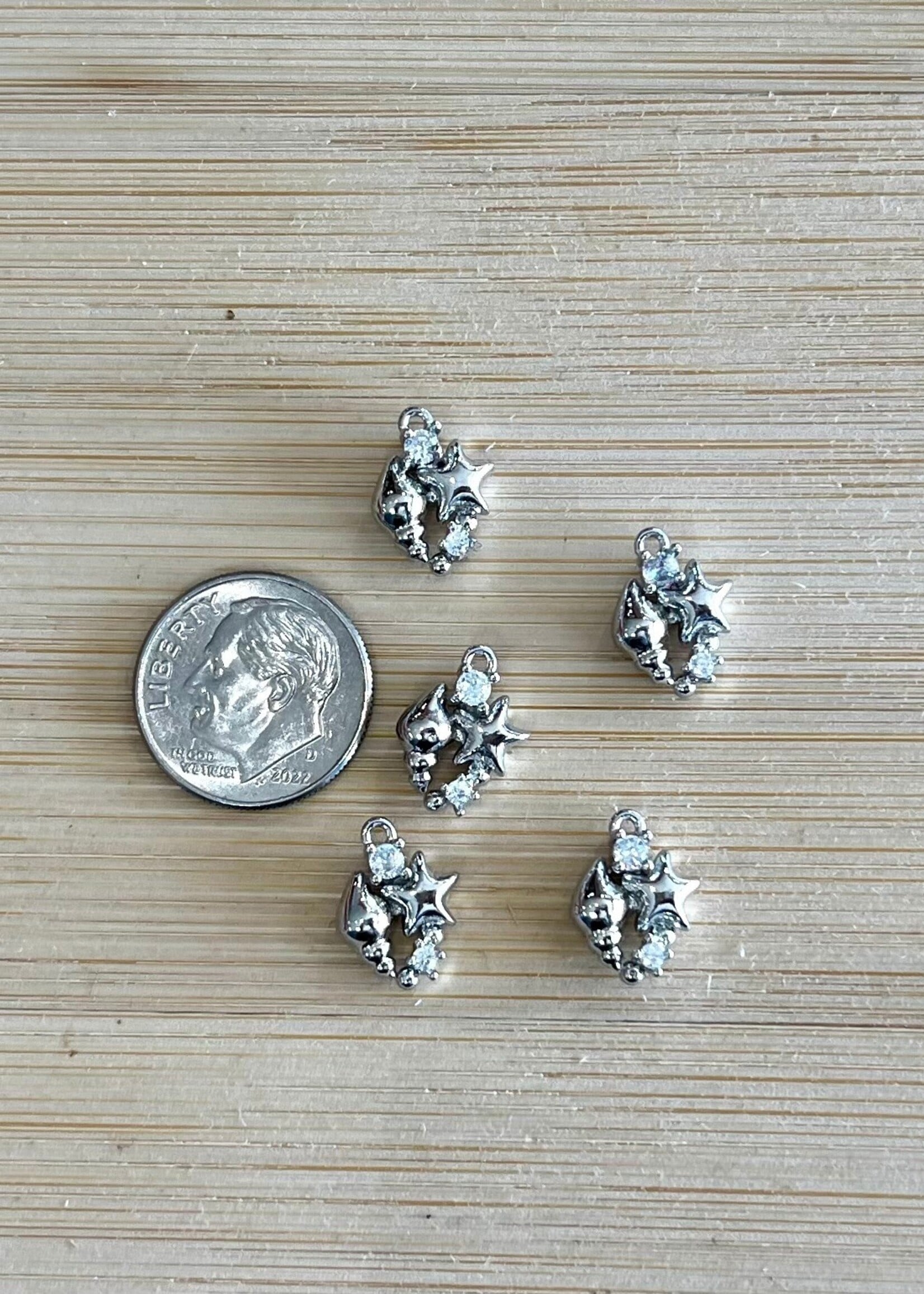 Silver Star Shell Fish SP Charm