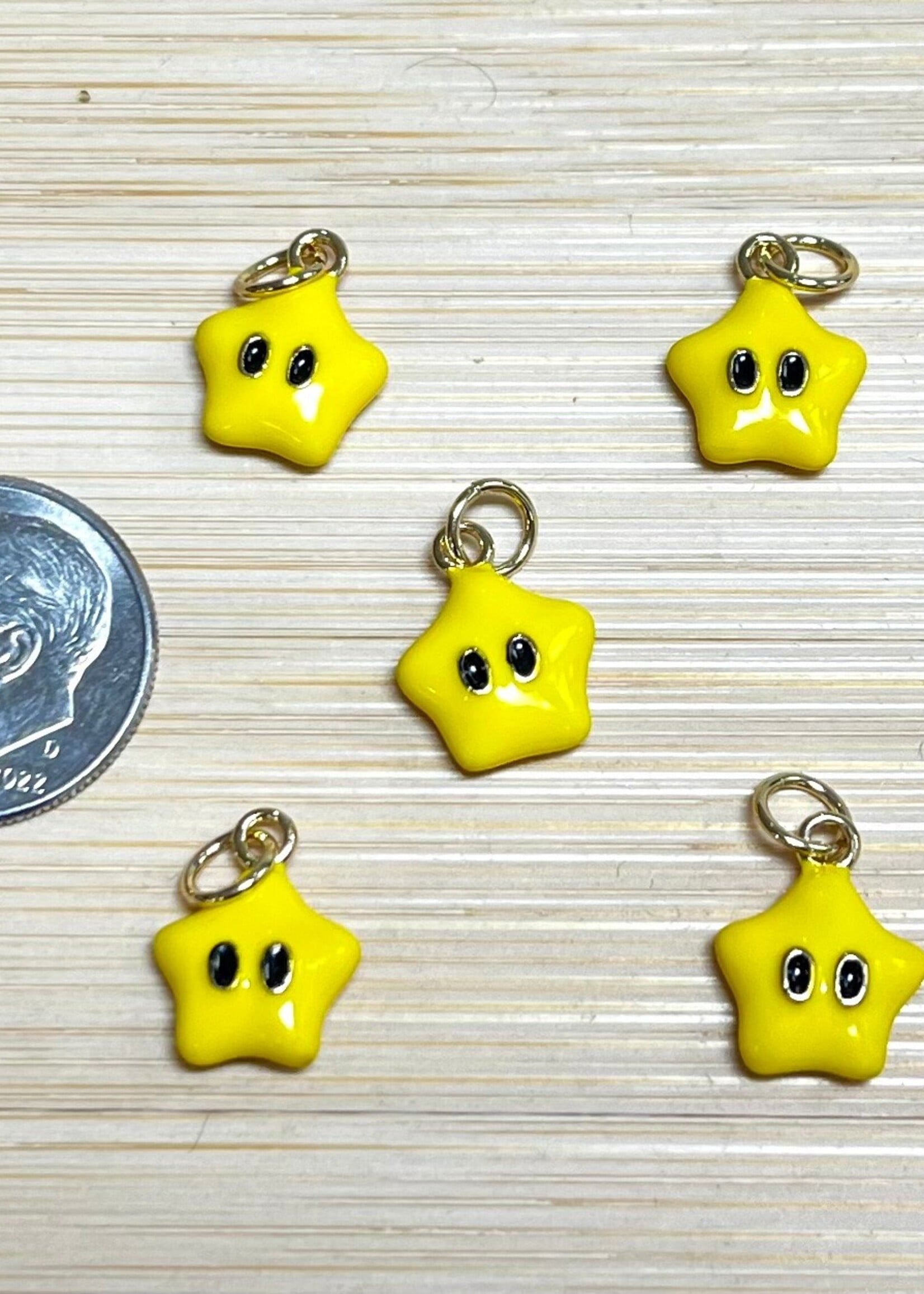 Super Star Enamel Charm ea