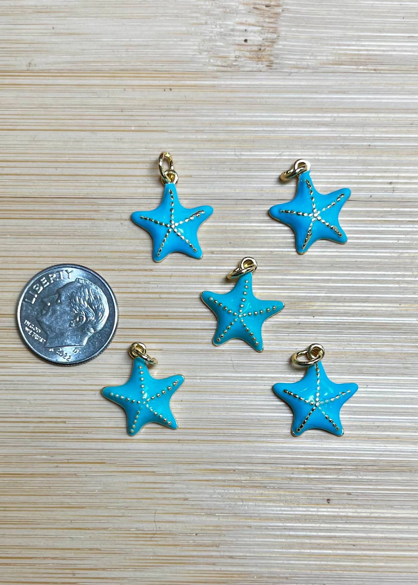 Aqua Enamel Starfish ea