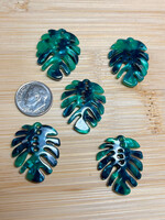 Monstera Resin Charm ea
