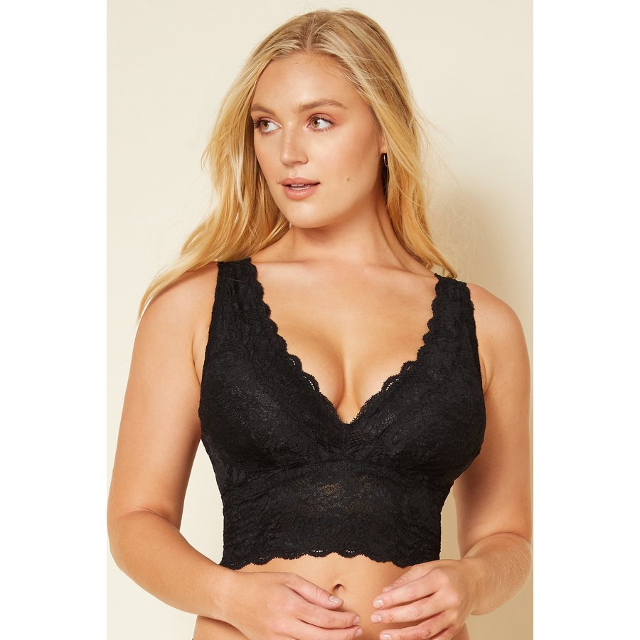 Never Say Never Curvy Plungie Longline Bralette