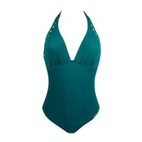 Ajourage Couture Plunging Back Swimsuit