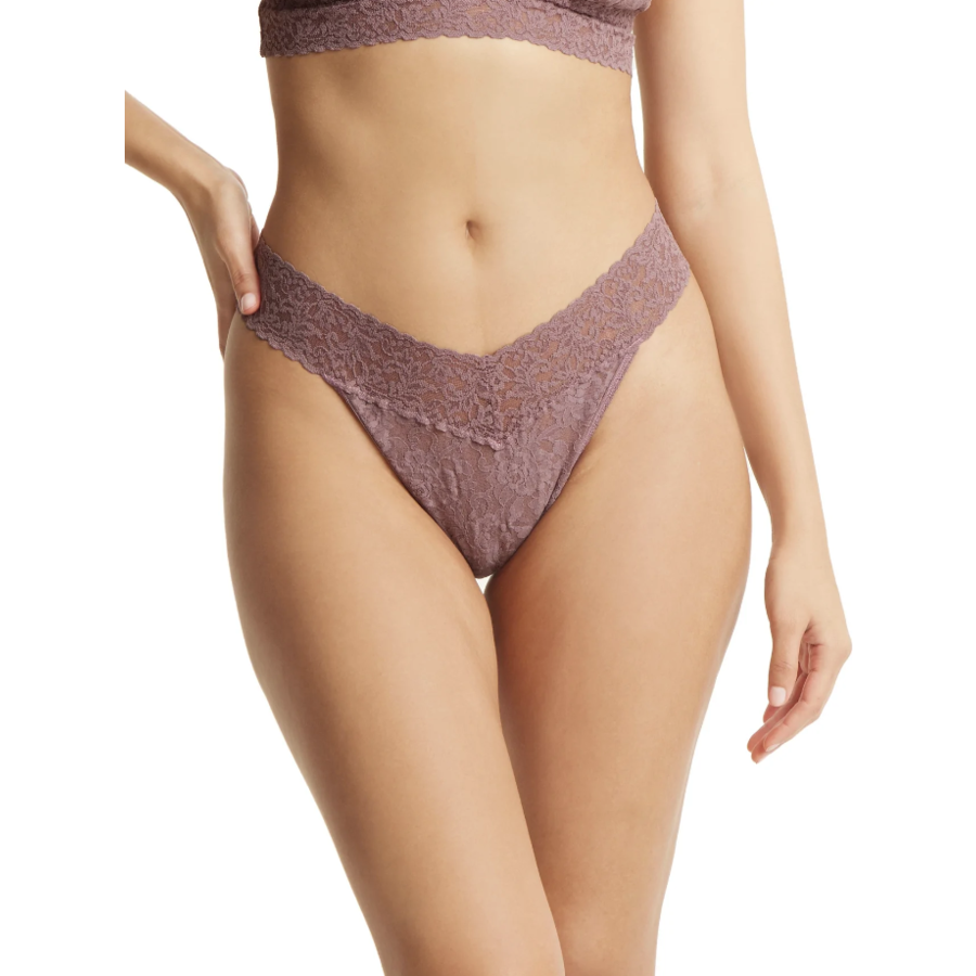 Signature Lace Original Rise Thong