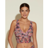COSABELLA Never Say Never Printed Plungie Longline Bralette