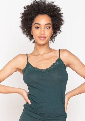 Organic Cotton Lace Cami 