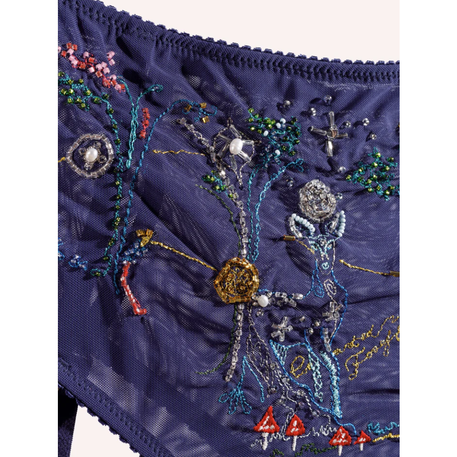 Enchanted Forest High Waist Panty With Leg Straps