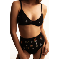 Midnight Muerte Bralette