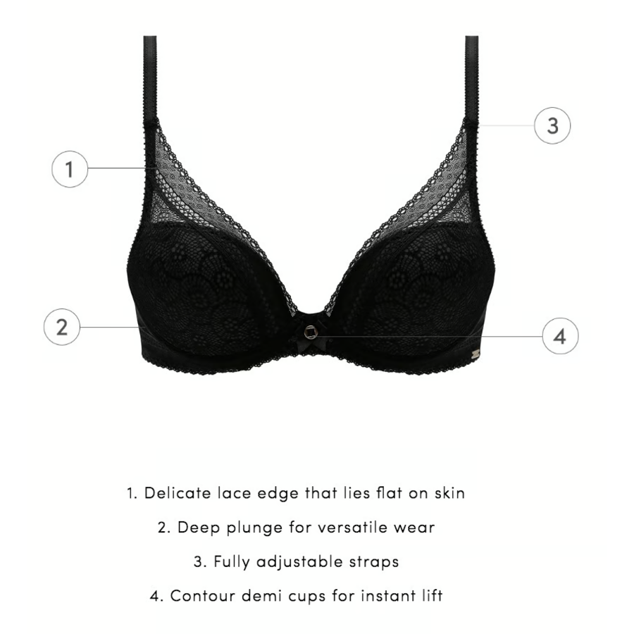 Festivite Lace Plunge Bra