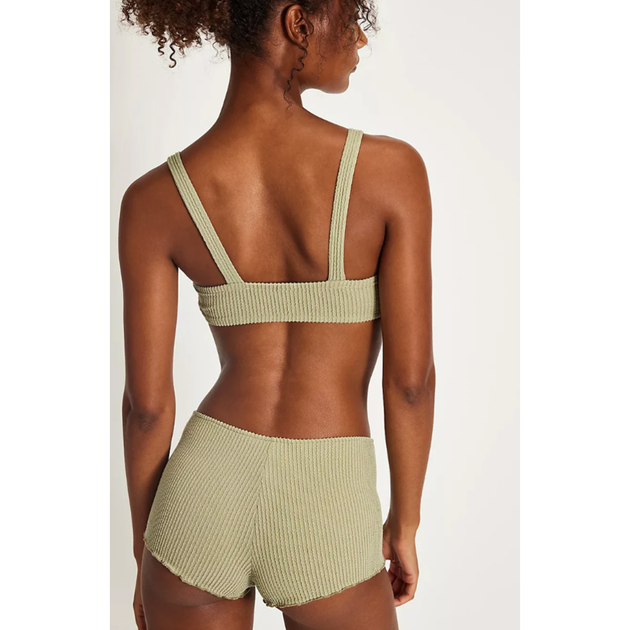 Ribbon Knit Square Bralette