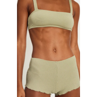 Ribbon Knit Square Bralette