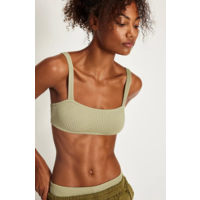 Ribbon Knit Square Bralette
