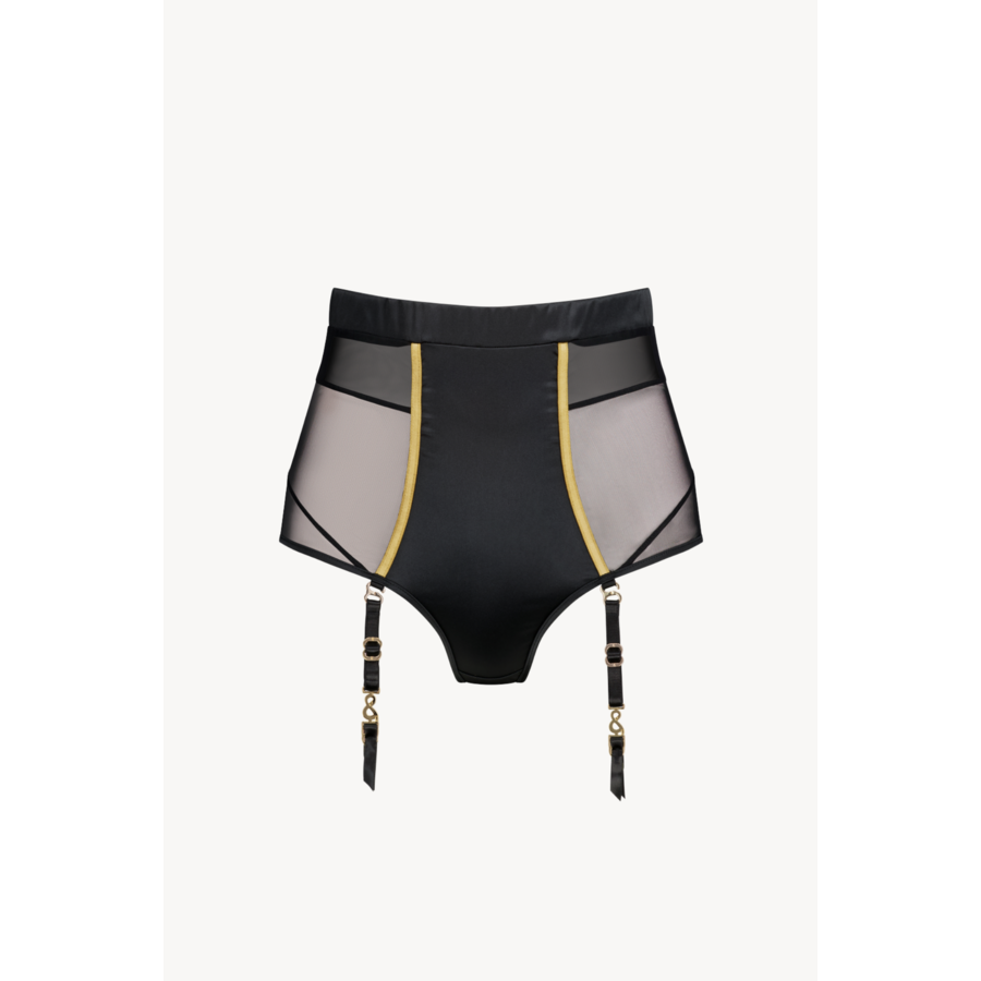 Bold High Waisted Brief with Detachable Suspenders