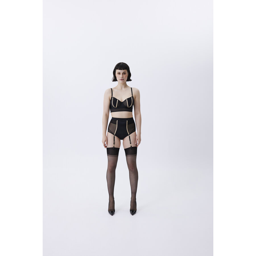 Bold High Waisted Brief with Detachable Suspenders
