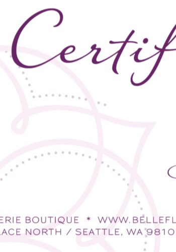 $2000 Gift Certificate 