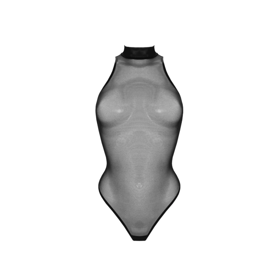 Signature Mesh High Neck Bodysuit