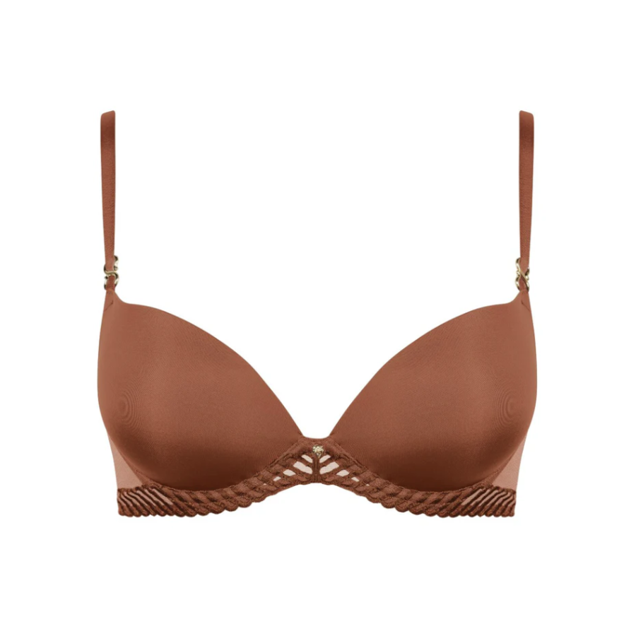 Sheer Emotion Moulded Plunge Bra