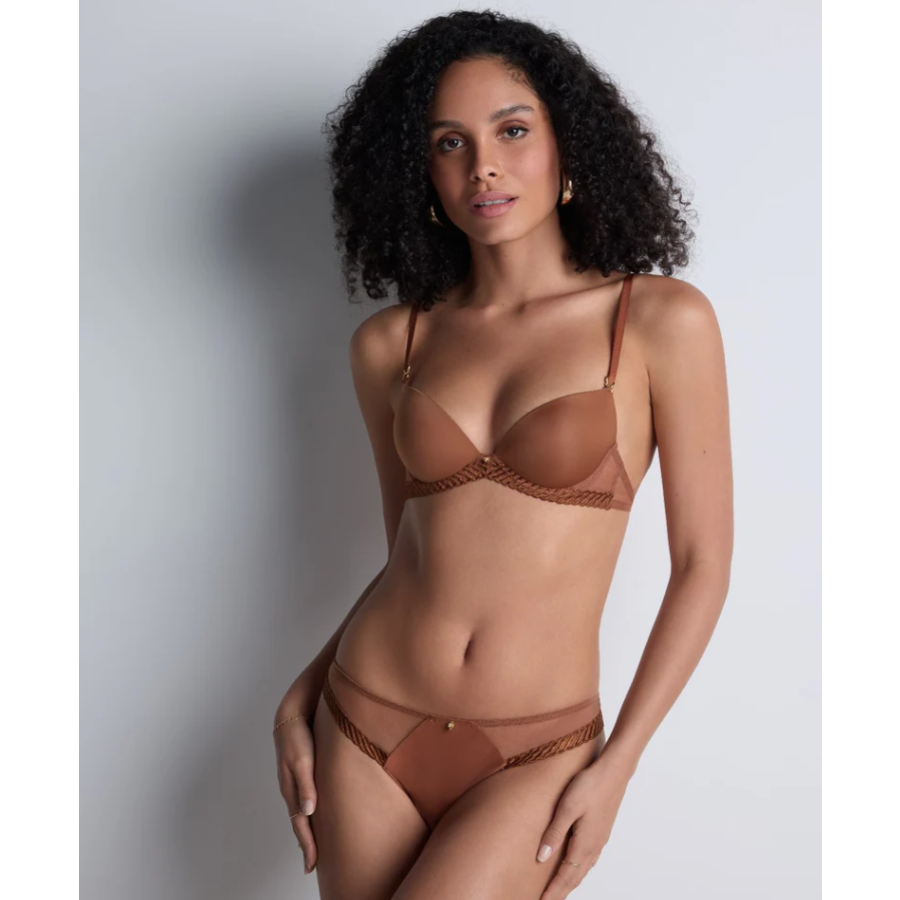 Sheer Emotion Moulded Plunge Bra