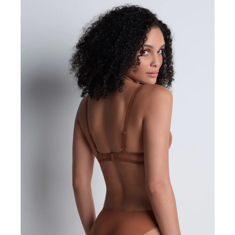 Sheer Emotion Moulded Plunge Bra