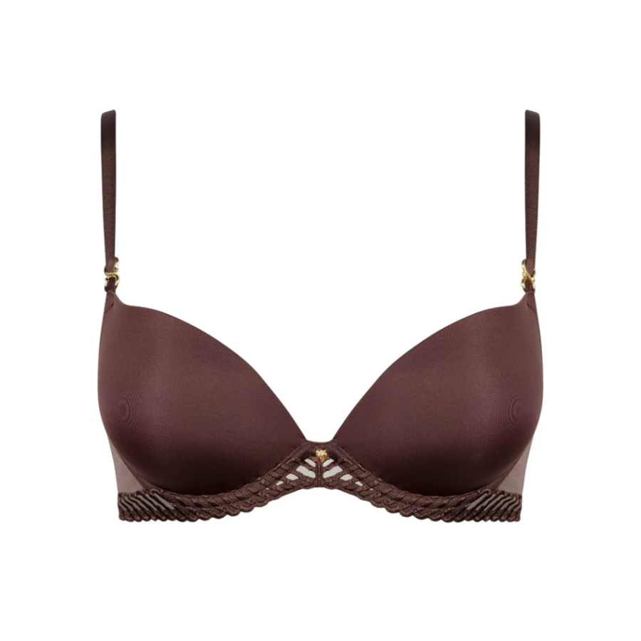 Sheer Emotion Moulded Plunge Bra