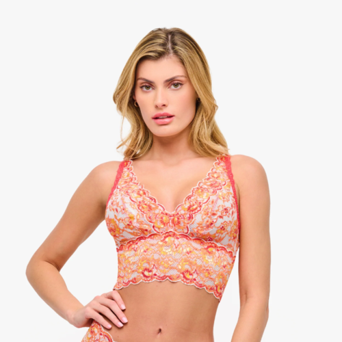 Never Say Never Ombre Plungie Longline Bralette 