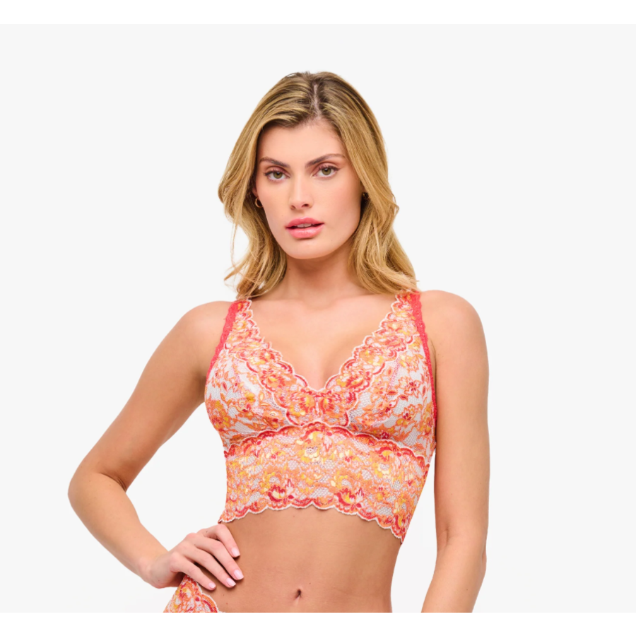 Never Say Never Ombre Plungie Longline Bralette